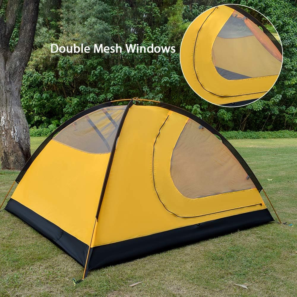 Lightweight Tents for Backpacking Waterproof 3 Person Tent for Camping 4 Season Winter Camp Tent for Outdoor Camp Hiking Hunting Backyard - Portable Easy Setup