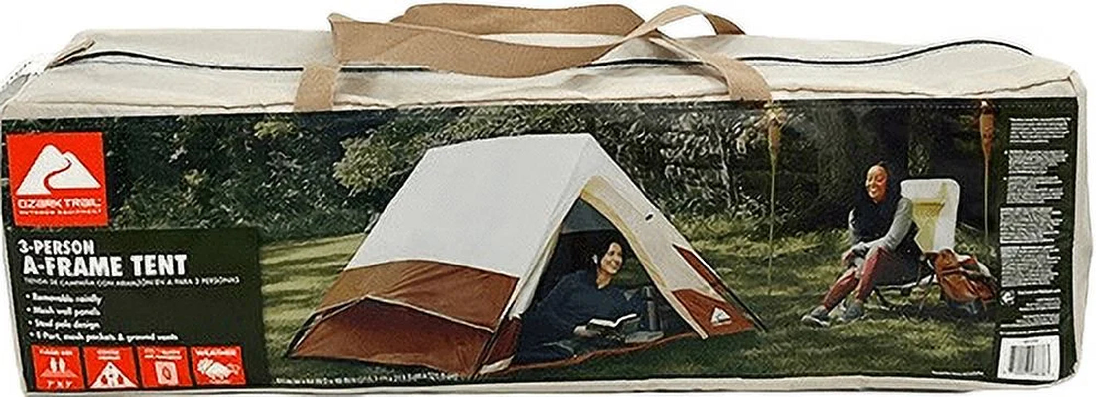 7' X 7' 3-Person A-Frame Tent, 13.44 Lbs