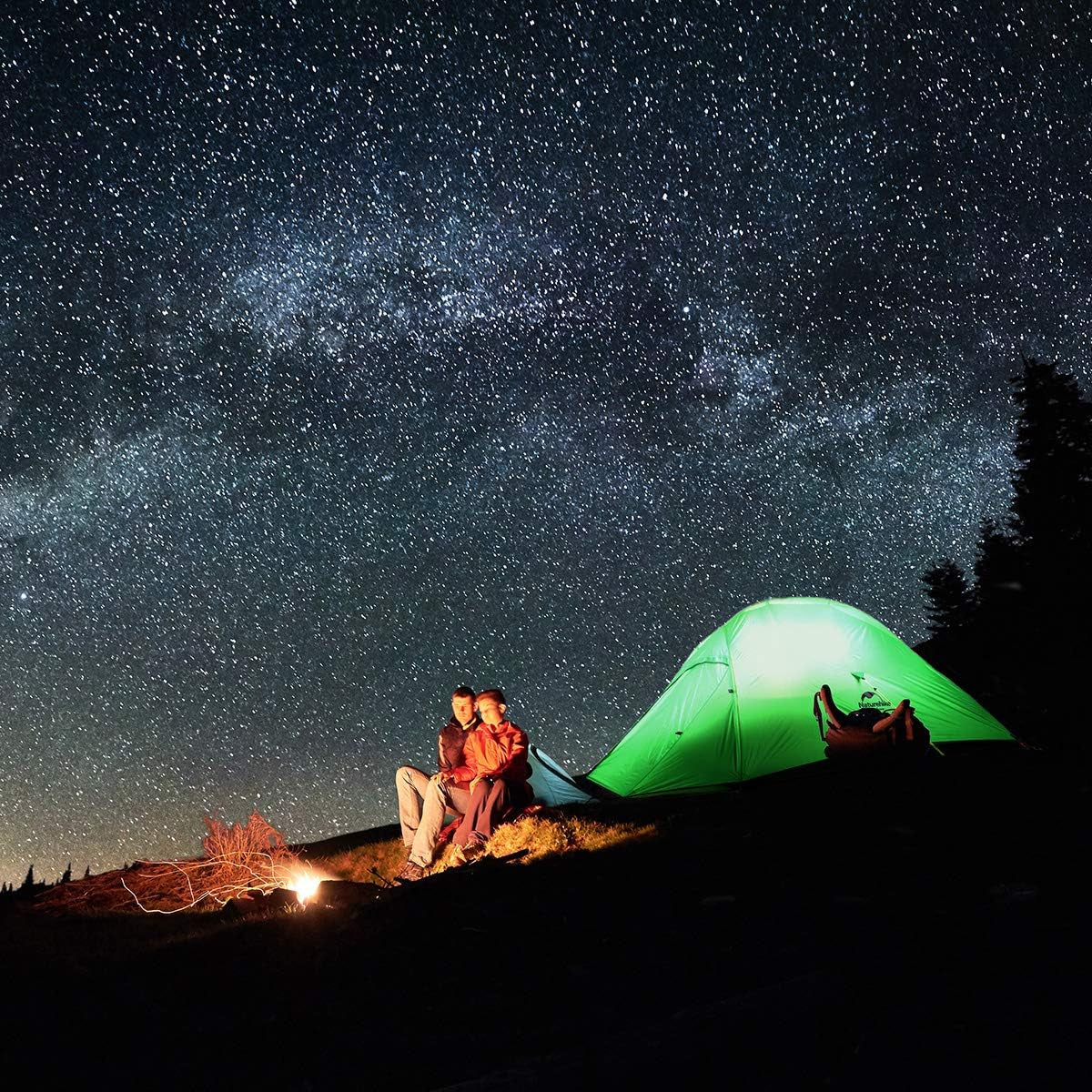Cloud-Up 2 Person Tent Lightweight Backpacking Tent with Footprint - Free Standing Ultralight Camping Hiking Backpack Tents Two Person Tent