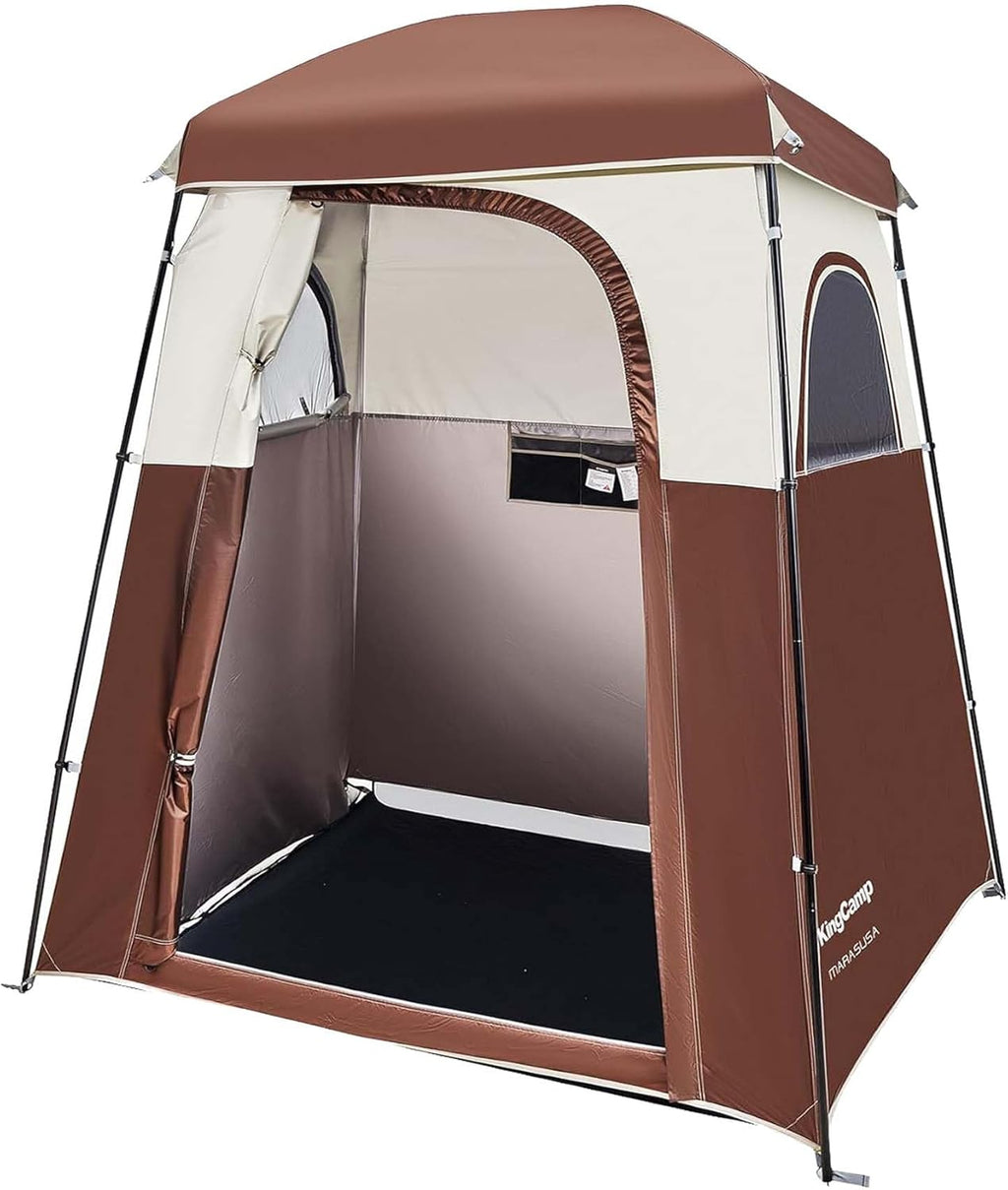 Shower Tent, Portable Privacy Tent Outdoor Camping 1/2 Room Toilet Tents with Shower Bag & Dressing Room for Travel Beach Tailgate