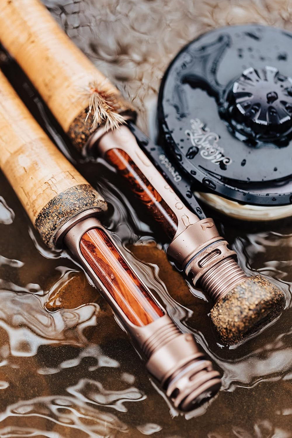 Moonshine Rod Co. Fly Fishing Rod with Carrying Case and Extra Rod Tip Section, Slow-Medium-Fast Action