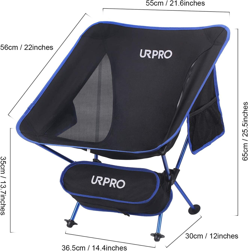 Outdoor Ultralight Portable Folding Chairs with Carry Bag Heavy Duty 145Kgs Capacity Collapsible Chair Camping Folding Chairs Beach Chairs …