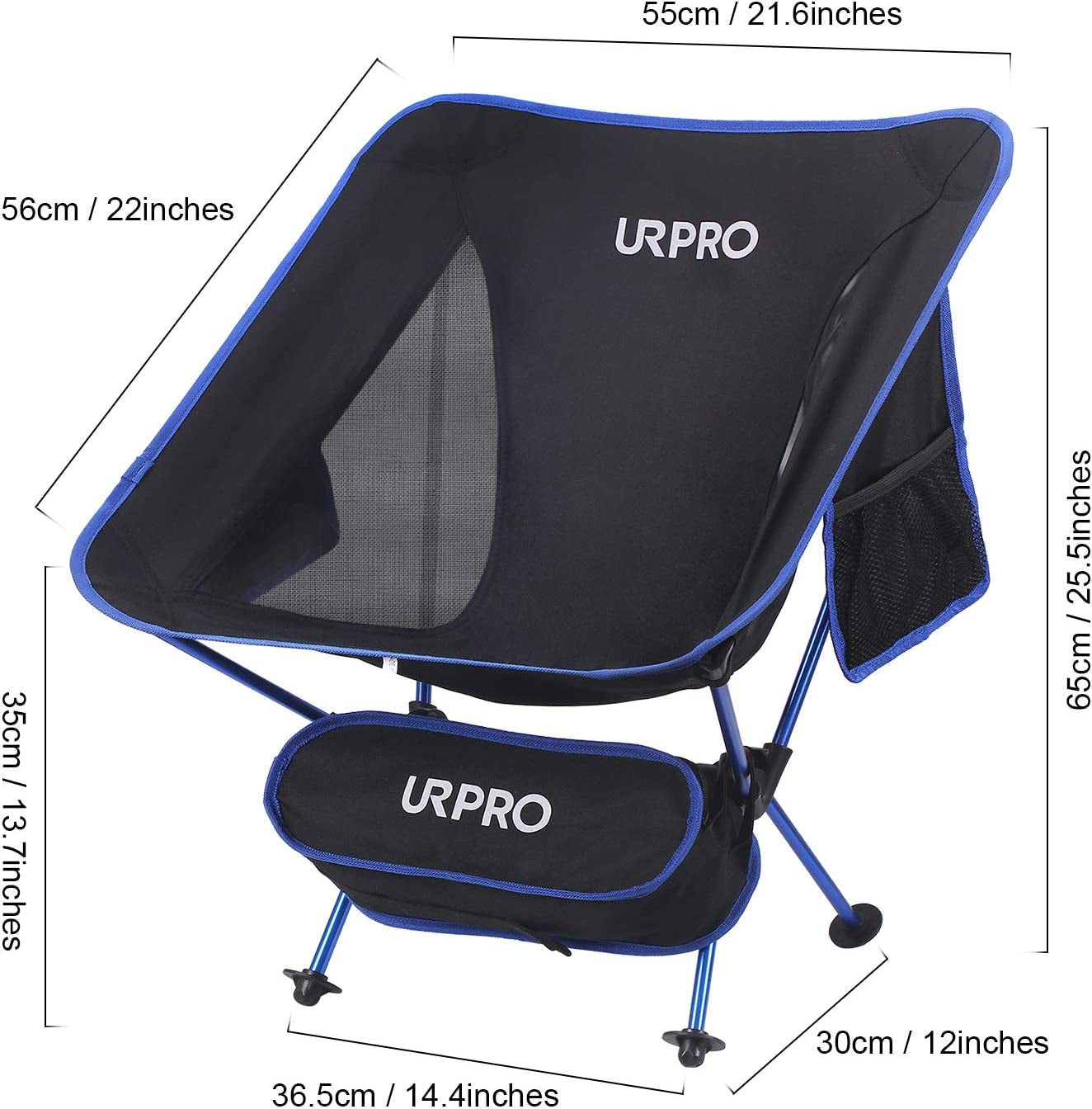 Outdoor Ultralight Portable Folding Chairs with Carry Bag Heavy Duty 145Kgs Capacity Collapsible Chair Camping Folding Chairs Beach Chairs …