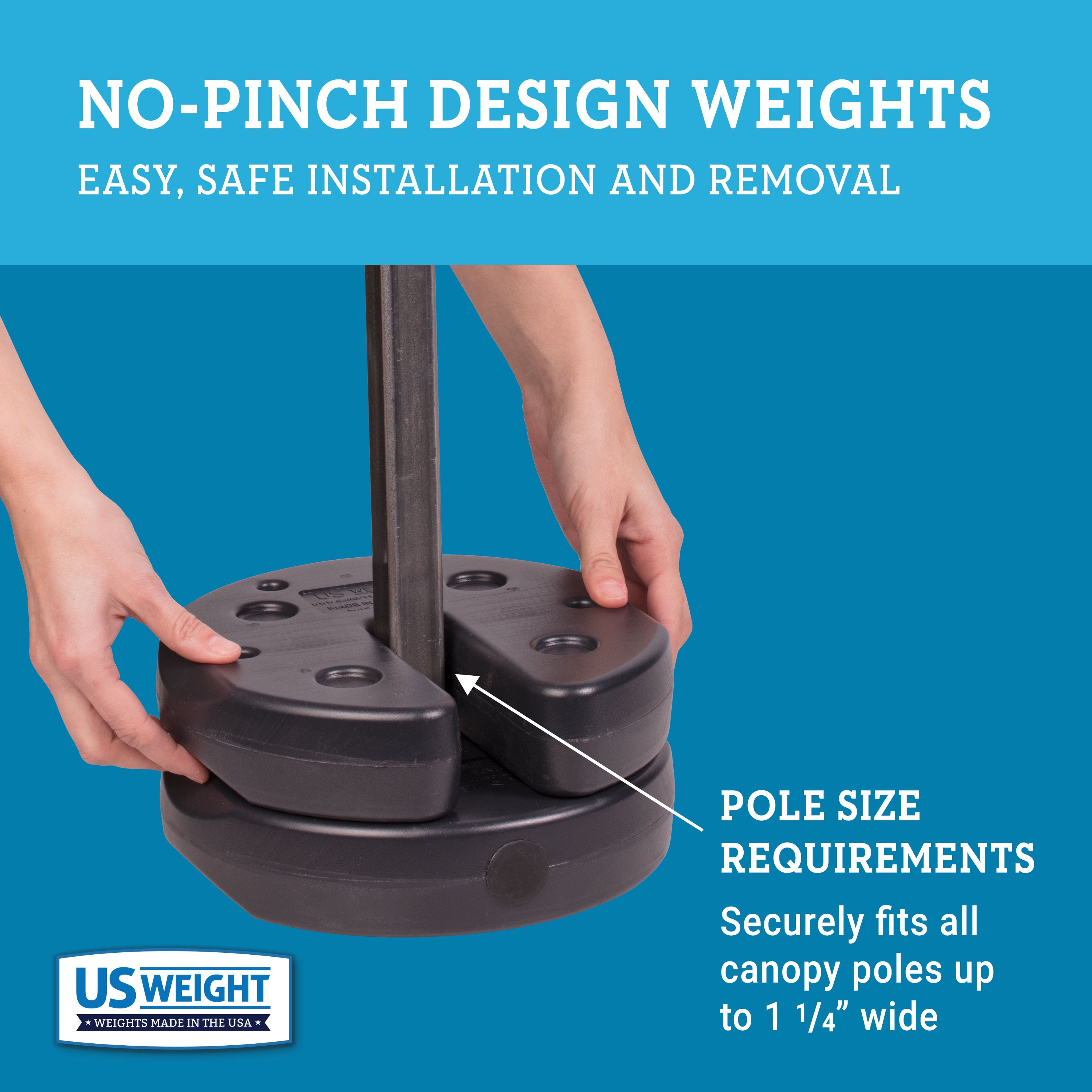 30Lb Canopy Weight Set for Securing Canopies, Tents, and Umbrellas at outside Events