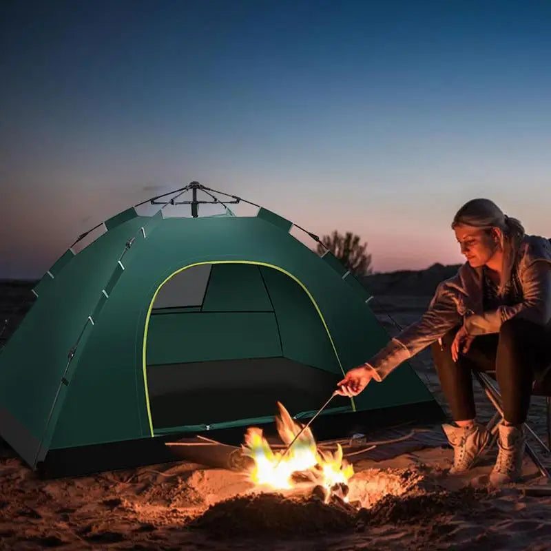 1-2 Person Tent Ultralight Waterproof Automatic Tent Portable 3 Season Backpacking Tent Outdoor Hiking Travelling Camping Tent
