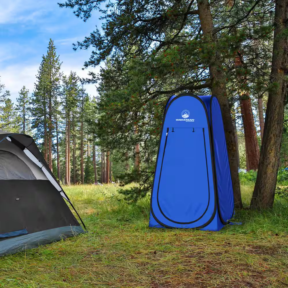 Portable 1-Person Pop-Up Camping Tent - Sunshelter - Blue