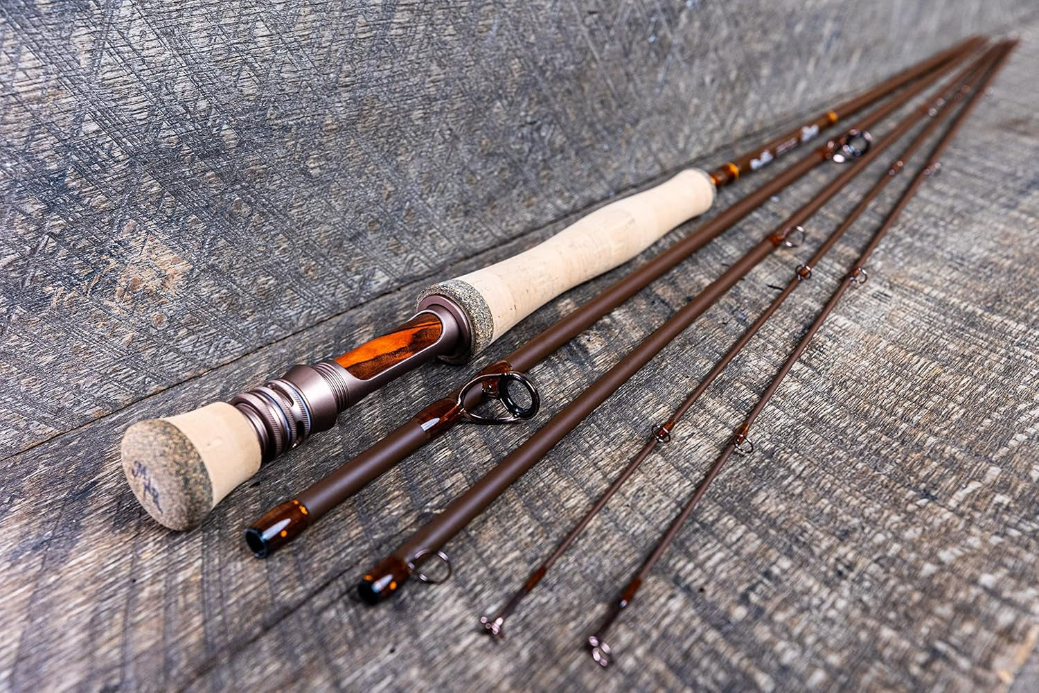 Moonshine Rod Co. Fly Fishing Rod with Carrying Case and Extra Rod Tip Section, Slow-Medium-Fast Action