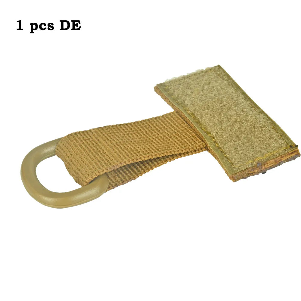 Tactical T-Ring with D-Ring for Molle PALS Vest Plate Carrier Armor Backpack Bag Airsoft Shooting Hunting Accessories Nylon