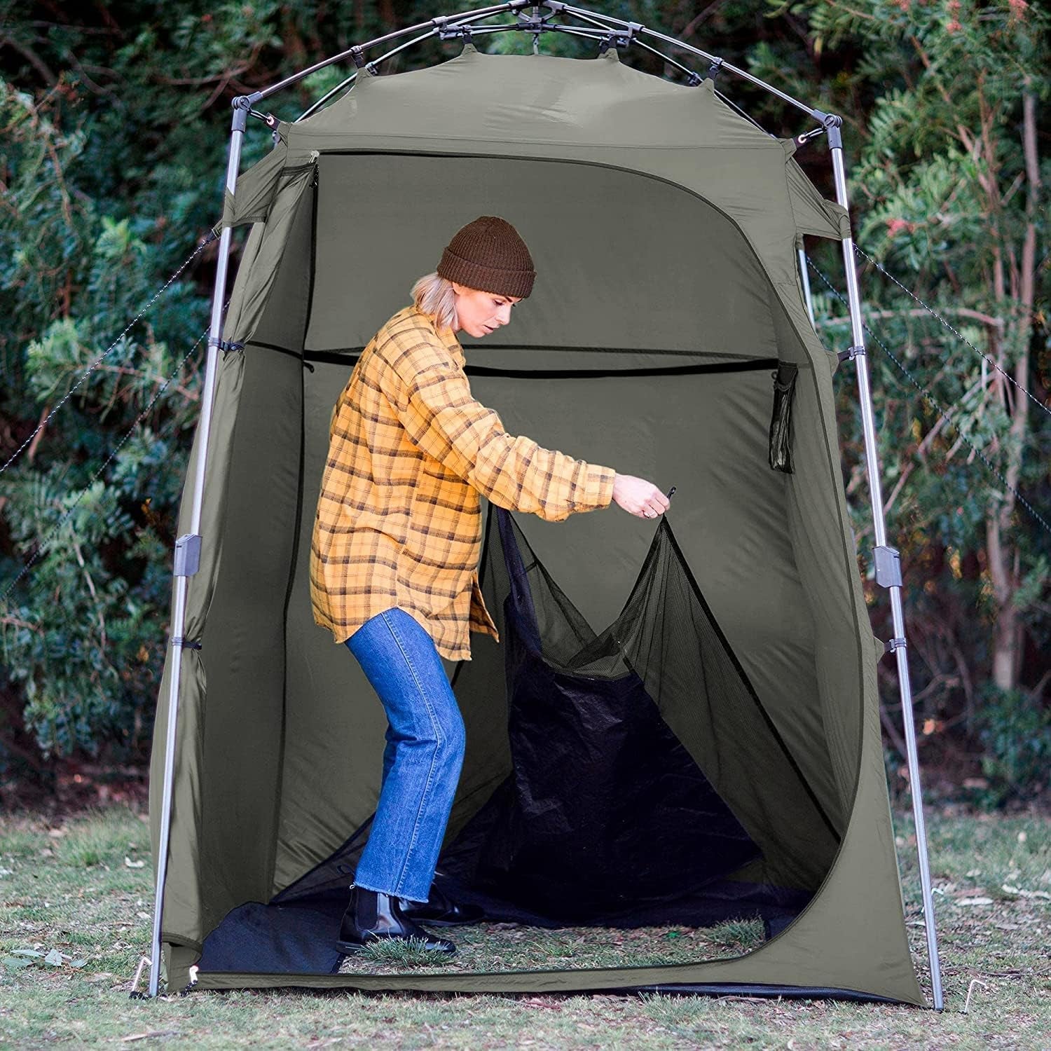 Outdoors 3-In-1 Privacy Tent | Changing Room and Outdoor Shower | Pop up Changing Tent for Camping | Privacy Tent for Camp Shower | Portable Camping Bathroom