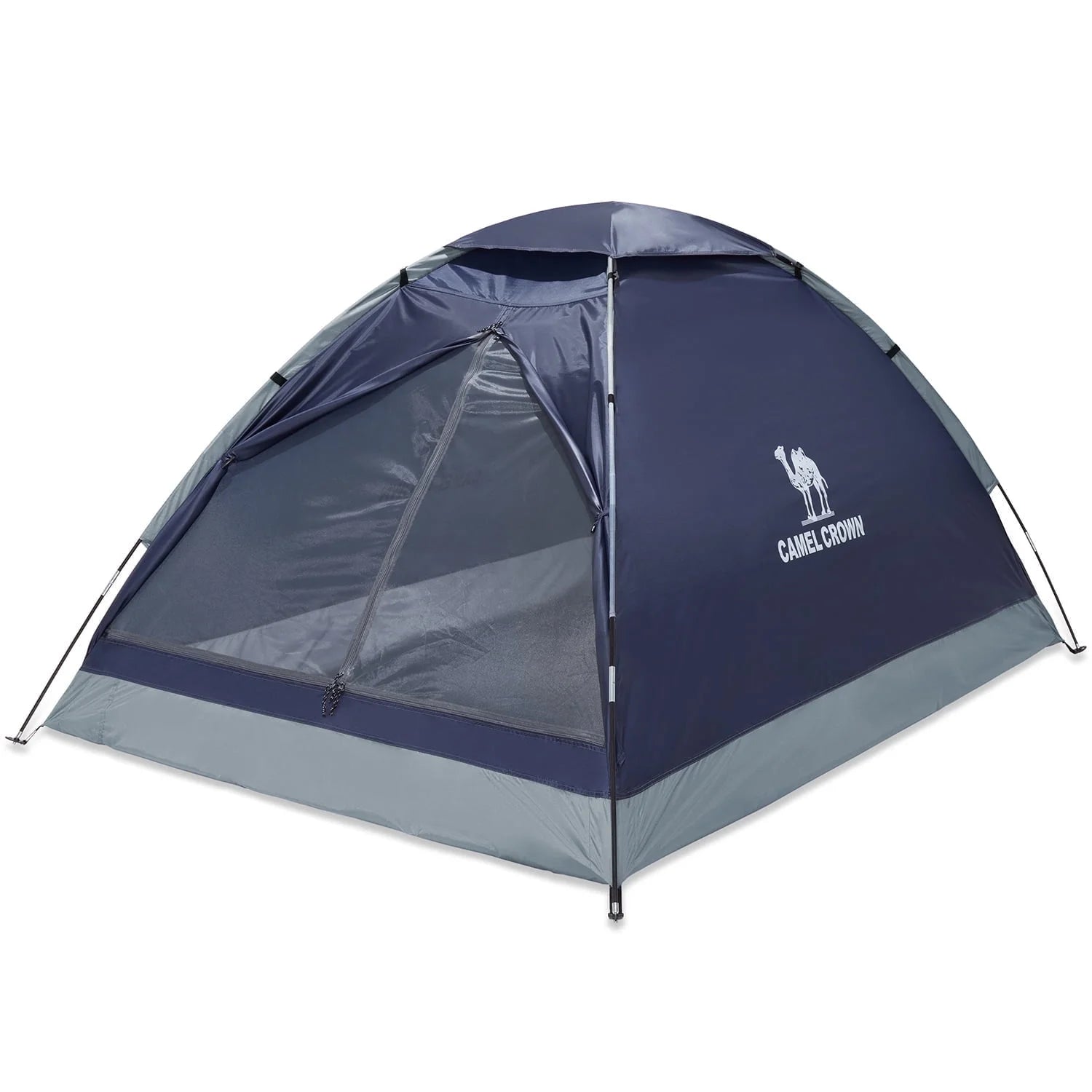 Camping Tent Waterproof 2 Person Tent for Camping Outdoor Dome Tent with Windproof Emergency Tents Lightweight Portable Tent with Carry Bag Navy Blue