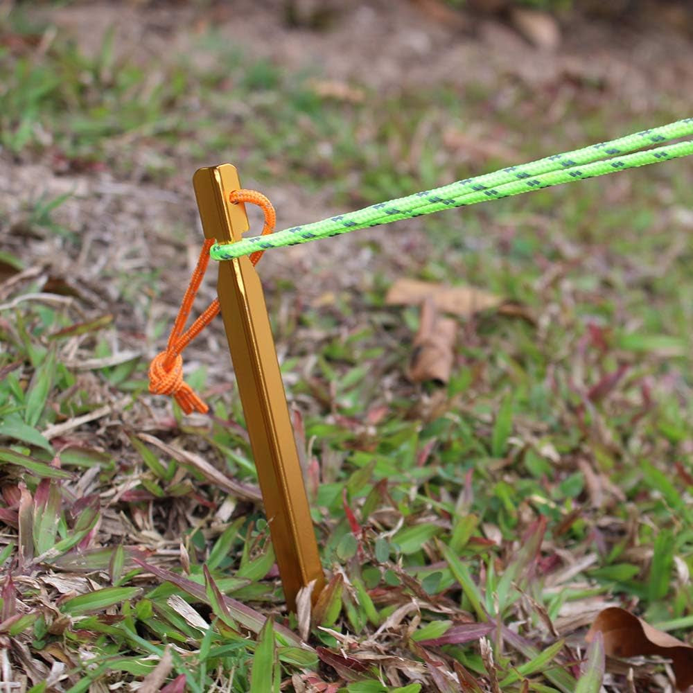 10 Pack Tent Stakes for Outdoors, Backpacking, Camping Tent Kits & Hiking Accessories