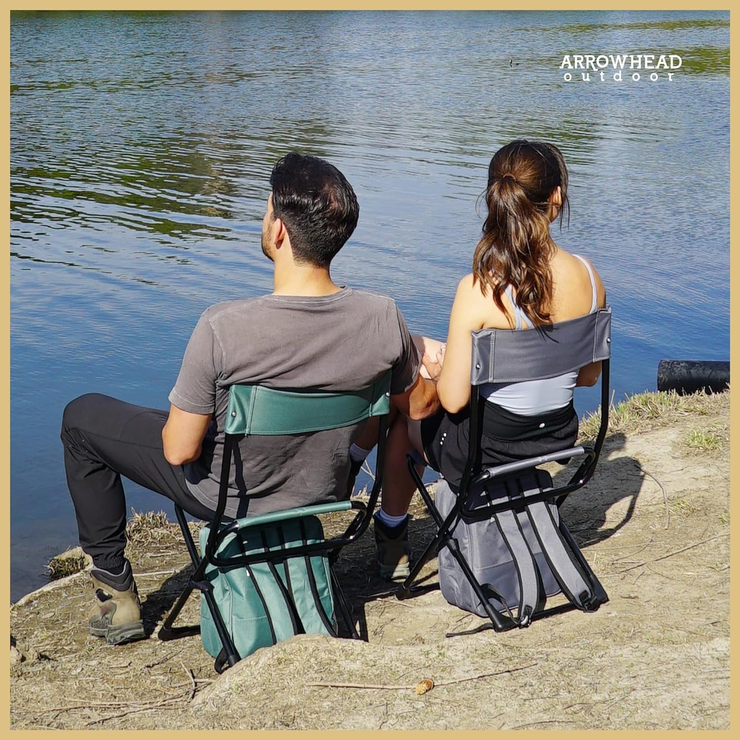 Multi-Function 3-In-1 Compact Camp Chair: Backpack, Stool & Insulated Cooler, W/Bottle Holder & Storage Bag, External Pockets, Backrest, Fishing, Hiking, Heavy-Duty, Usa-Based