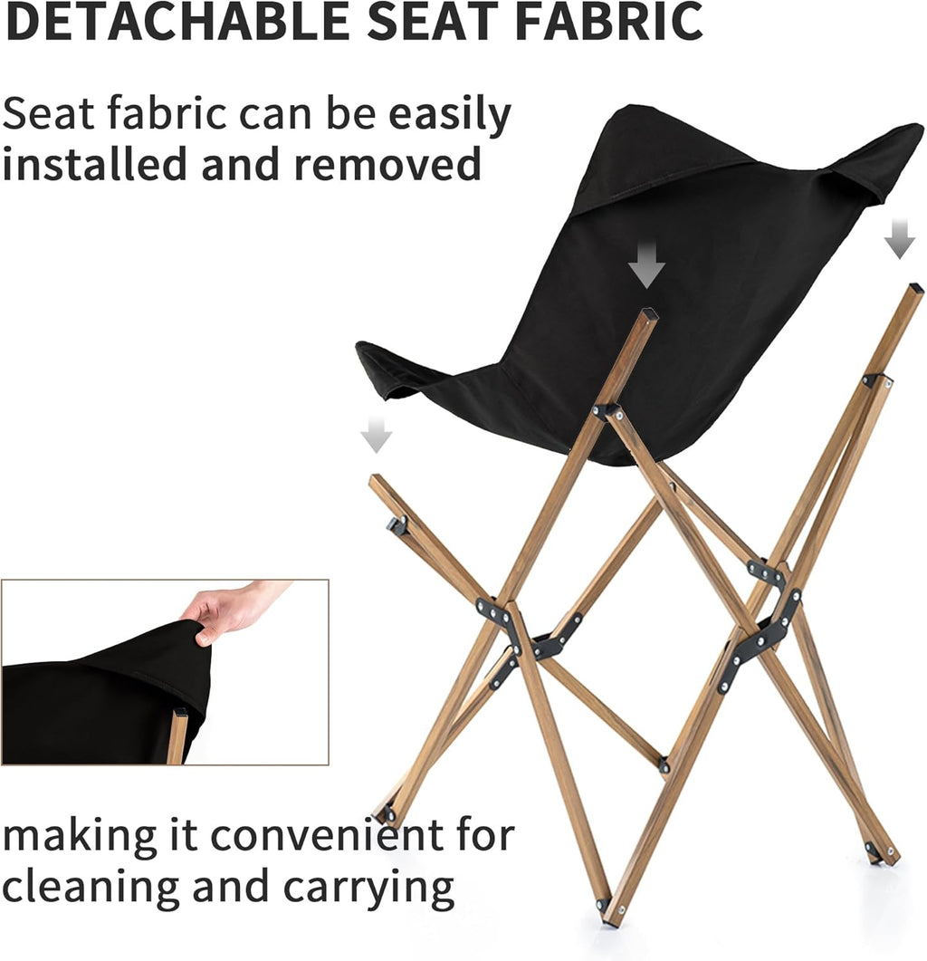 MW01 Folding Camping Chair, Ultralight Aluminum Outdoor Camp Chair, Portable Collapsible Fishing Chair for Hiking Lawn Picnic Beach