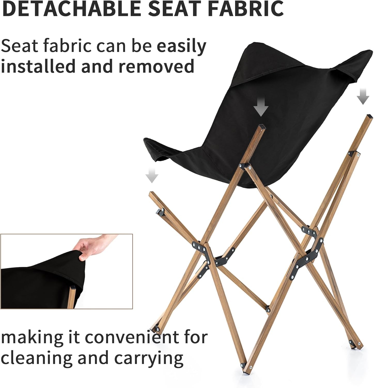 MW01 Folding Camping Chair, Ultralight Aluminum Outdoor Camp Chair, Portable Collapsible Fishing Chair for Hiking Lawn Picnic Beach