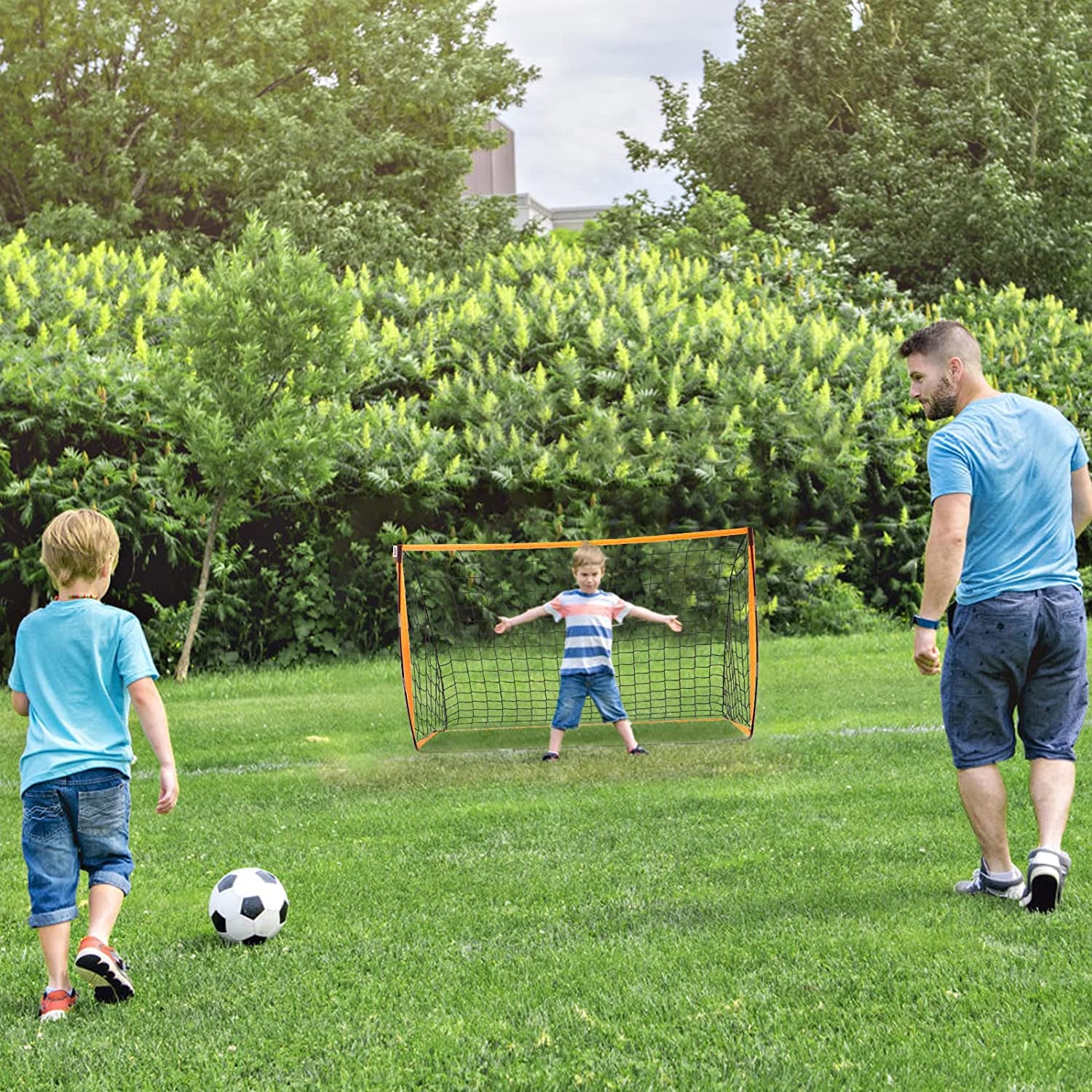 Soccer Goals for Backyard for Kids, Portable Soccer Nets Set, 2 Packs Pop up Soccer Goal with Carrying Bag for Outdoor Training,Size 5 X 3'1", 3'6"X 2'5"