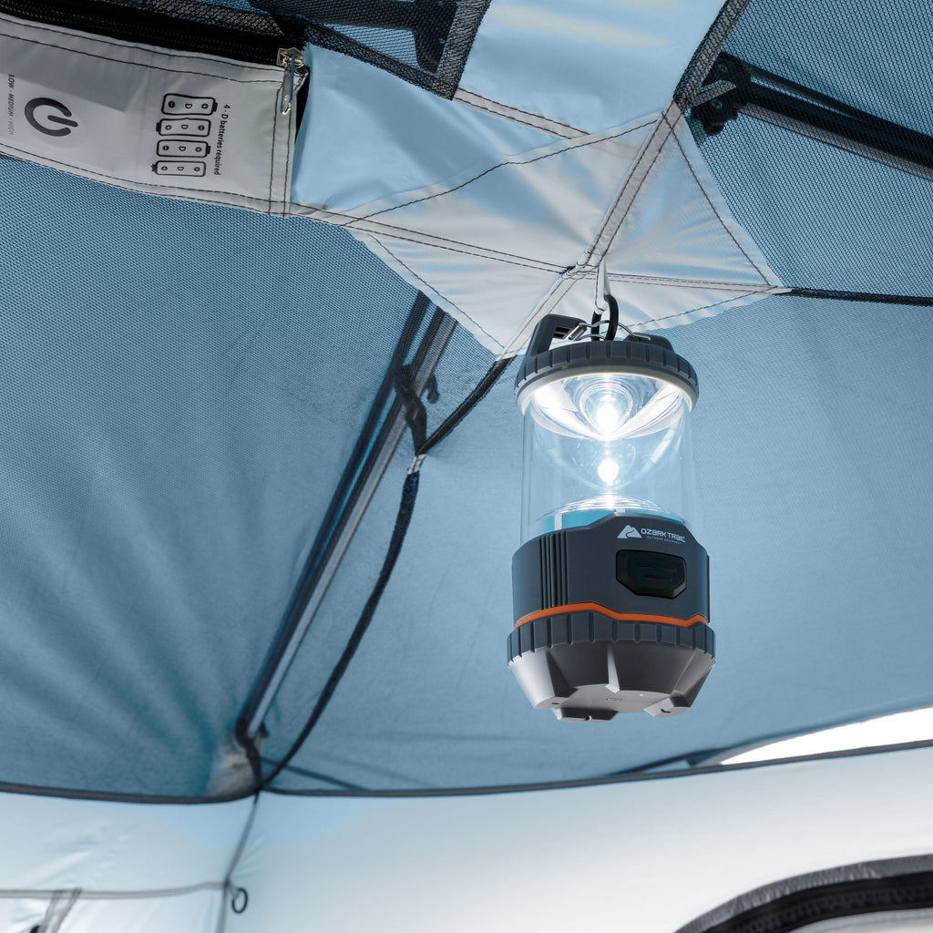 10' X 9' 6-Person Instant Cabin Tent with LED Light, 19.38 Lbs