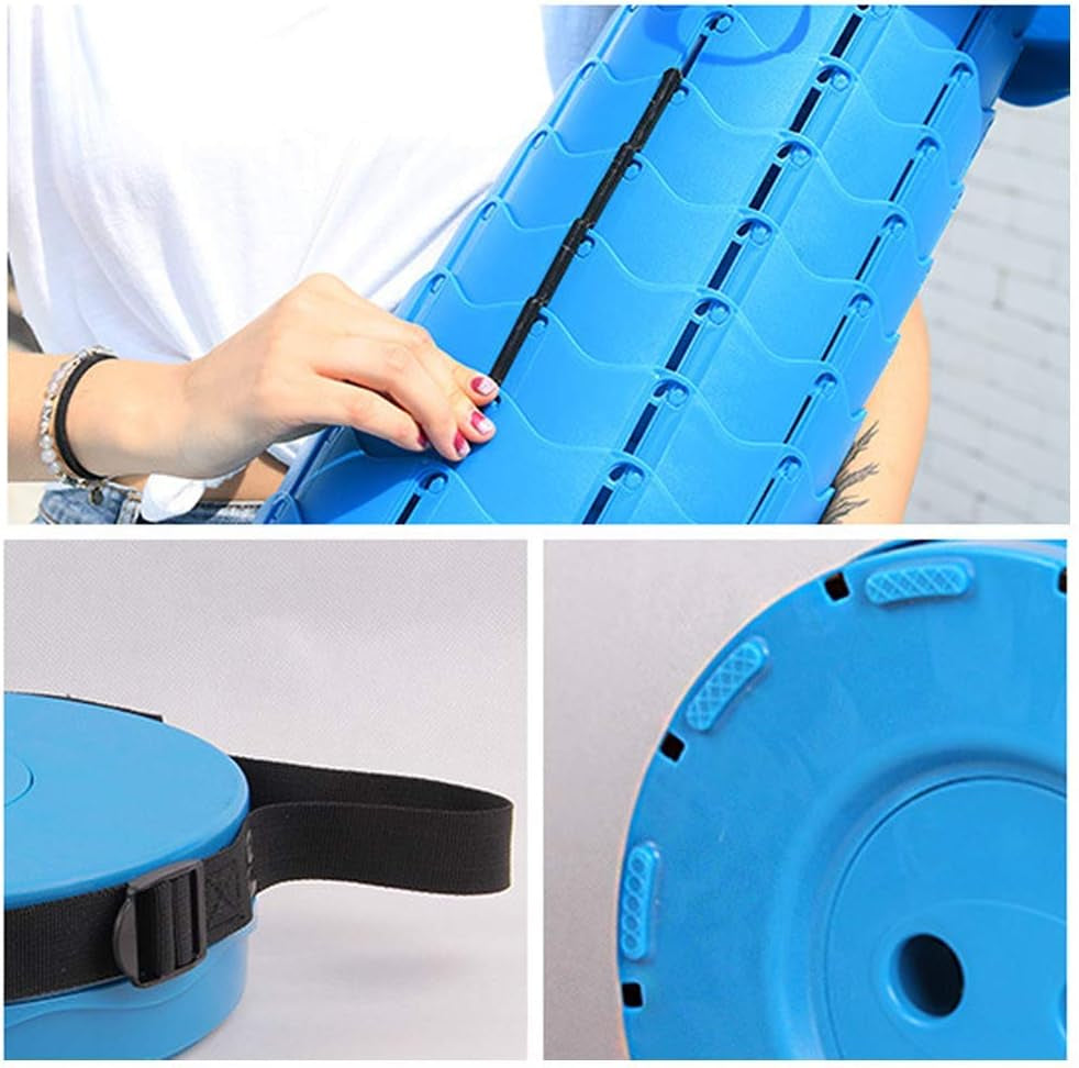 Portable Collapsible Stool Folding Retractable Stool Adjustable Telescoping Stool for Camping, Shopping, Hiking, Fishing, Picnic and More(Upgraded)