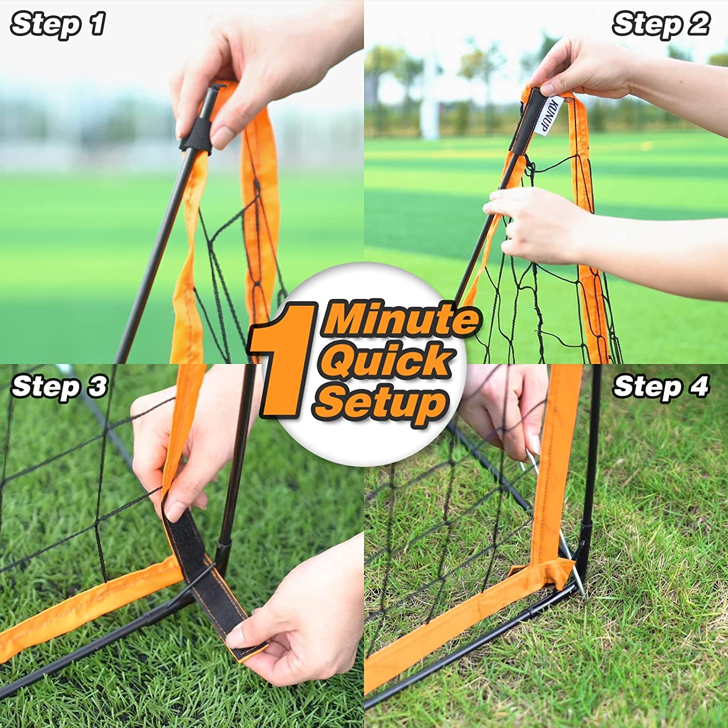 Soccer Goals for Backyard for Kids, Portable Soccer Nets Set, 2 Packs Pop up Soccer Goal with Carrying Bag for Outdoor Training,Size 5 X 3'1", 3'6"X 2'5"