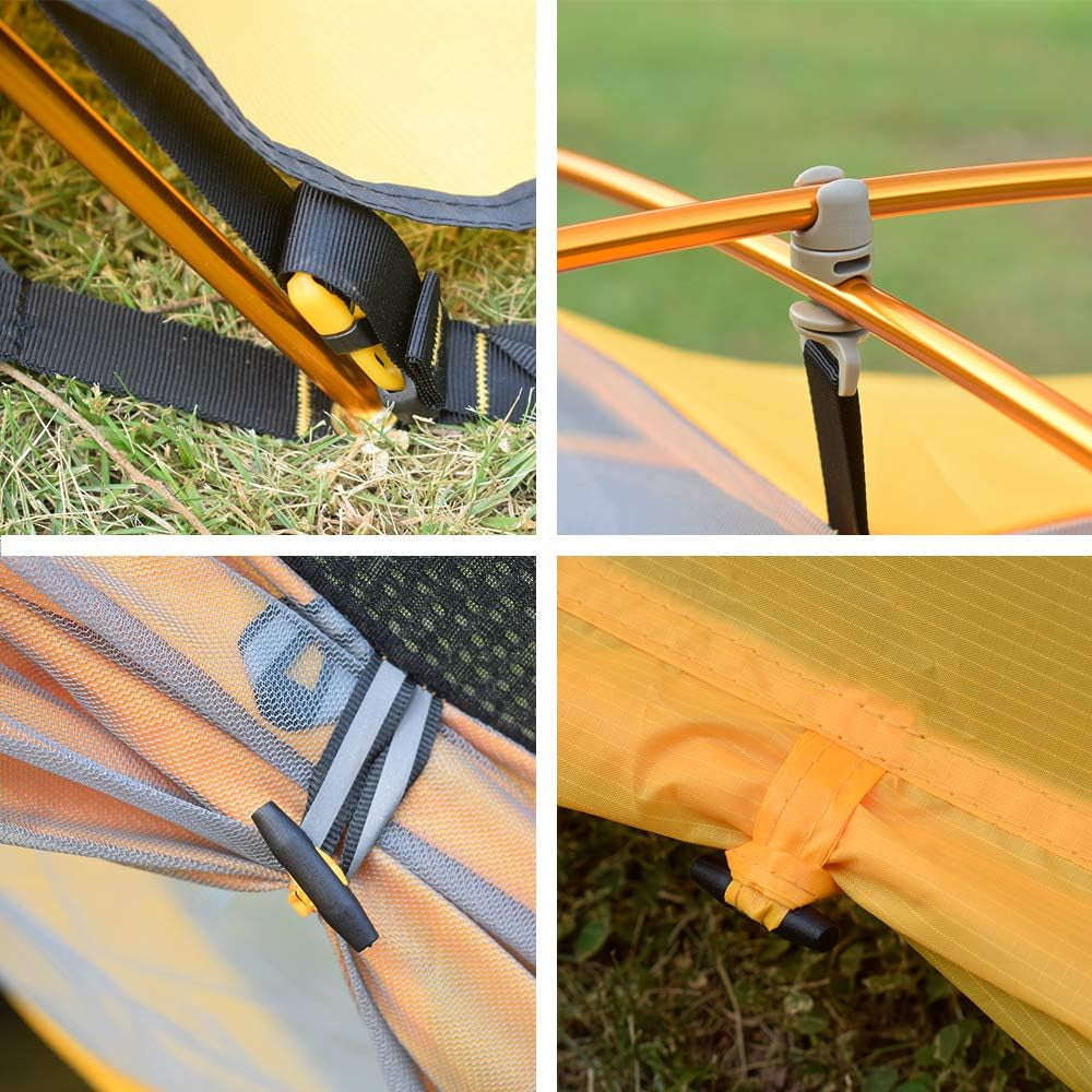 Lightweight Tents for Backpacking Waterproof 3 Person Tent for Camping 4 Season Winter Camp Tent for Outdoor Camp Hiking Hunting Backyard - Portable Easy Setup
