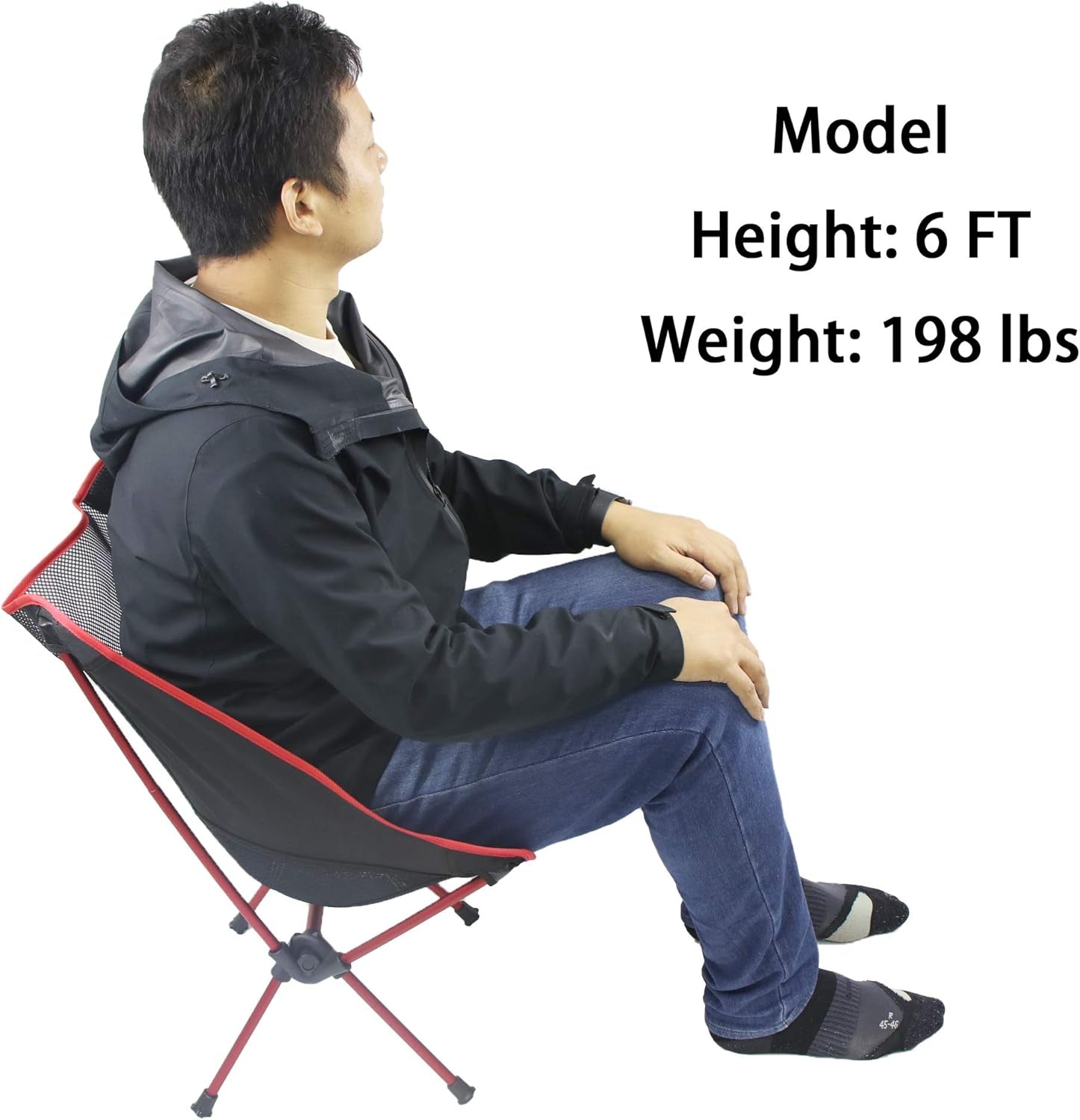 Ultralight Folding Backpacking Camping Chairs Compact Portable Camping Chairs Beach Chairs (Grey)