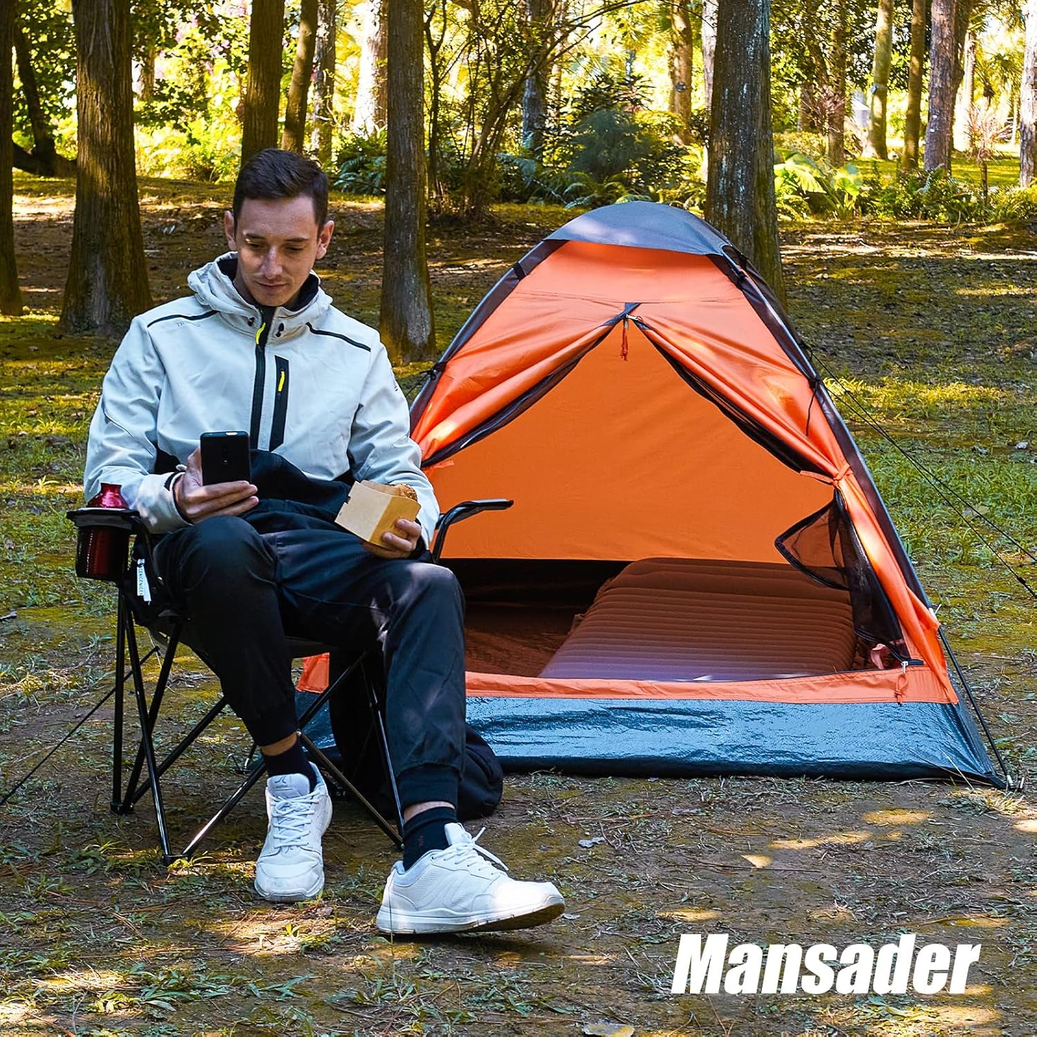 2 Person Camping Dome Tent,Waterproof Lightweight Portable Tents for Outdoor Camping Hiking Travel