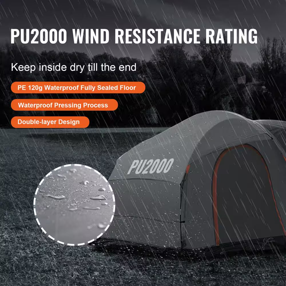 SUV Camping Tent SUV Tent Attachment for Camping with Rain Layer and Carry Bag, PU 2000 Mm Layer Truck Tent