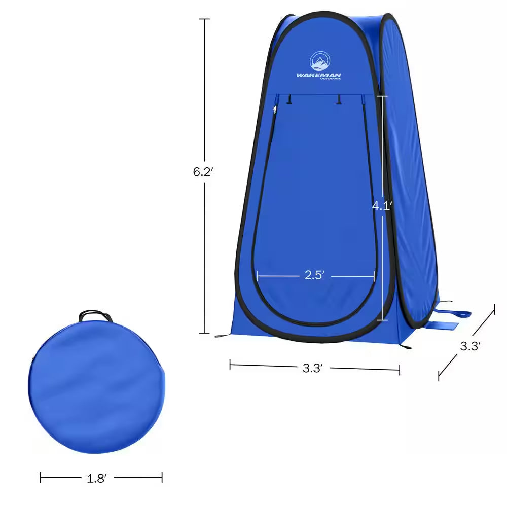 Portable 1-Person Pop-Up Camping Tent - Sunshelter - Blue
