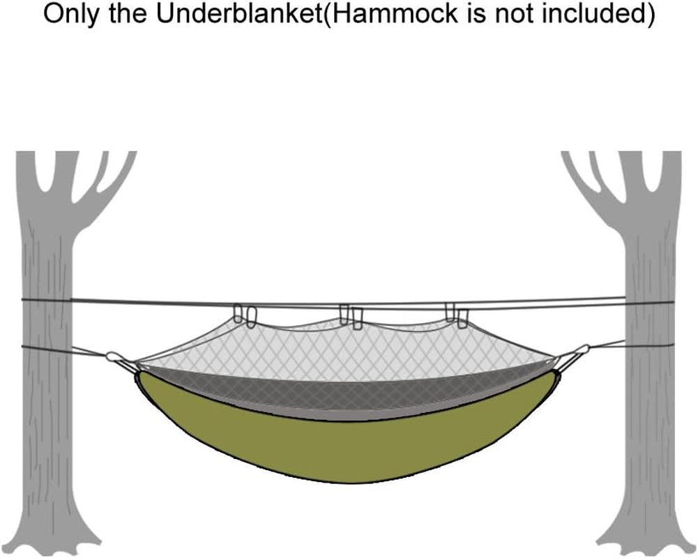 Night Protector Ultralight Hammock Underquilt, Full Length Camping Quilt for Hammocks Warm 3-4 Seasons, Weighs Only 28Oz, Great for Camping Hiking Backpacking Traveling Beach