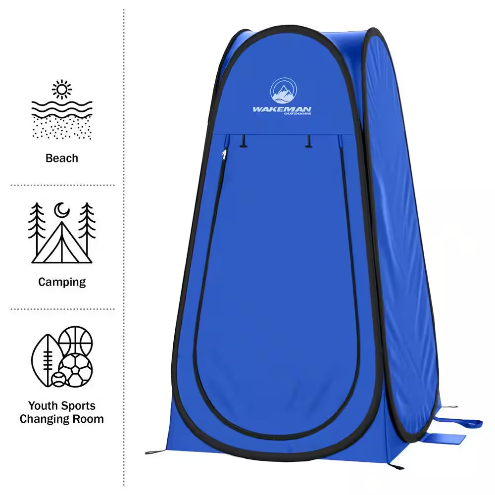 Portable 1-Person Pop-Up Camping Tent - Sunshelter - Blue