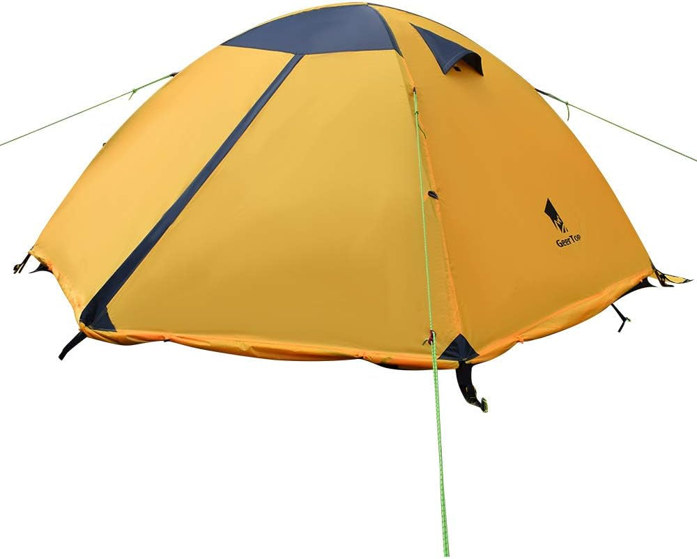 Lightweight Tents for Backpacking Waterproof 3 Person Tent for Camping 4 Season Winter Camp Tent for Outdoor Camp Hiking Hunting Backyard - Portable Easy Setup