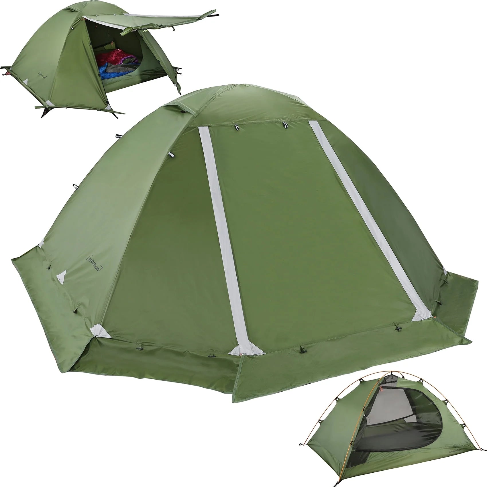 Clostnature 2-Person Backpacking Tent with Carry Bag