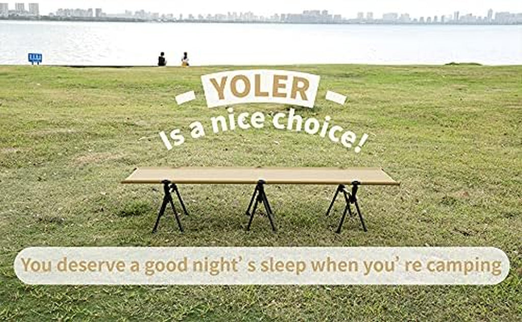 Folding Camping Cot, Portable Ultralight Camping Cot, Comfortable Camping Bed with Carry Bag for Indoor Outdoor Sleeping Travel Beach Hiking Adults