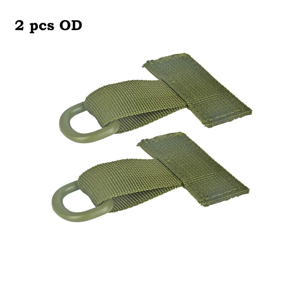 Tactical T-Ring with D-Ring for Molle PALS Vest Plate Carrier Armor Backpack Bag Airsoft Shooting Hunting Accessories Nylon