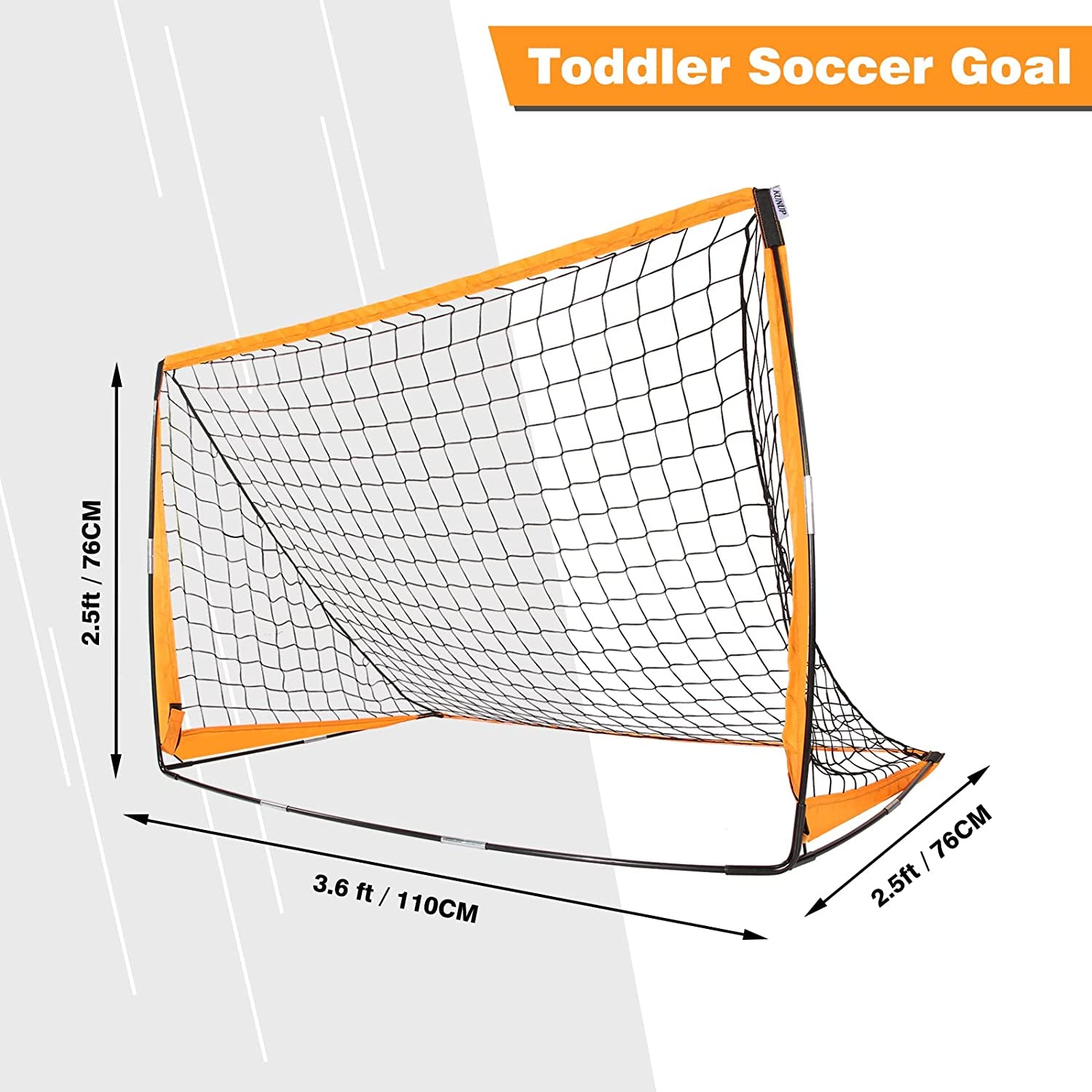 Soccer Goals for Backyard for Kids, Portable Soccer Nets Set, 2 Packs Pop up Soccer Goal with Carrying Bag for Outdoor Training,Size 5 X 3'1", 3'6"X 2'5"