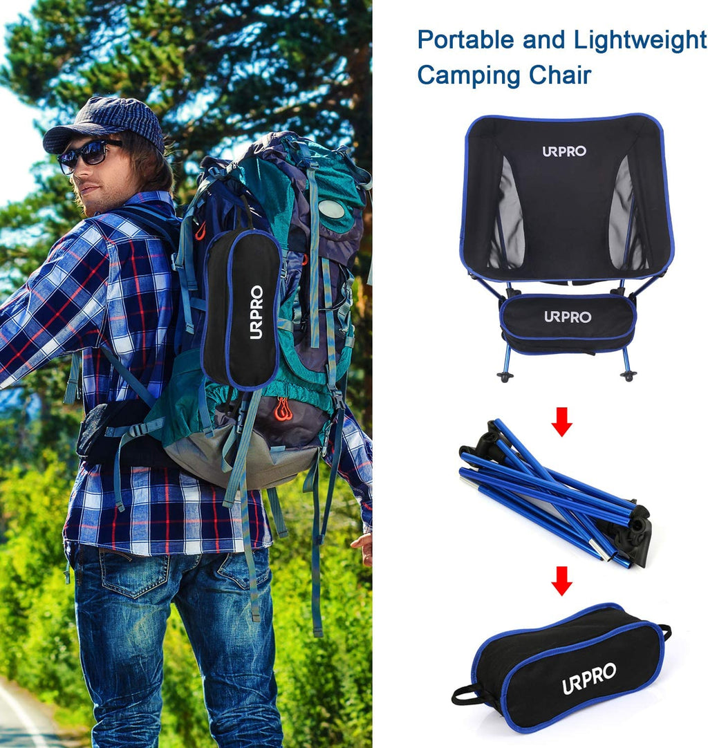 Outdoor Ultralight Portable Folding Chairs with Carry Bag Heavy Duty 145Kgs Capacity Collapsible Chair Camping Folding Chairs Beach Chairs …