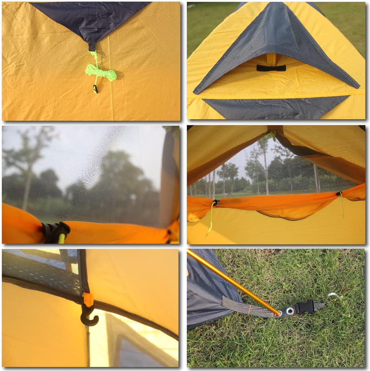 Tent for Camping 1 2 3 Person Backpacking Small Dome Tent Lightweight Waterproof Outdoor Hiking Fishing Hunting Mountaineering Travel