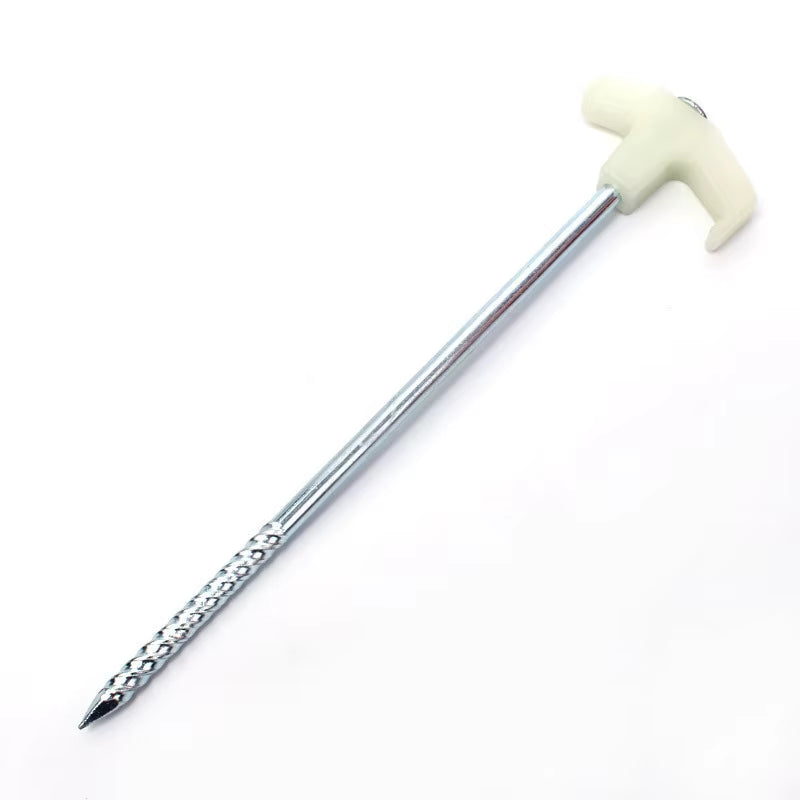 2/4/8/10Pcs Ultralight Camping Tent Pegs 25Cm Florescent Long Screw Thread Tent Stakes Steel Tent Nails Outdoor Tent Accessories