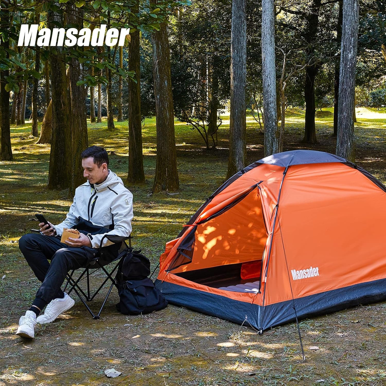 2 Person Camping Dome Tent,Waterproof Lightweight Portable Tents for Outdoor Camping Hiking Travel