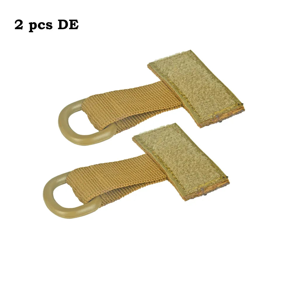 Tactical T-Ring with D-Ring for Molle PALS Vest Plate Carrier Armor Backpack Bag Airsoft Shooting Hunting Accessories Nylon