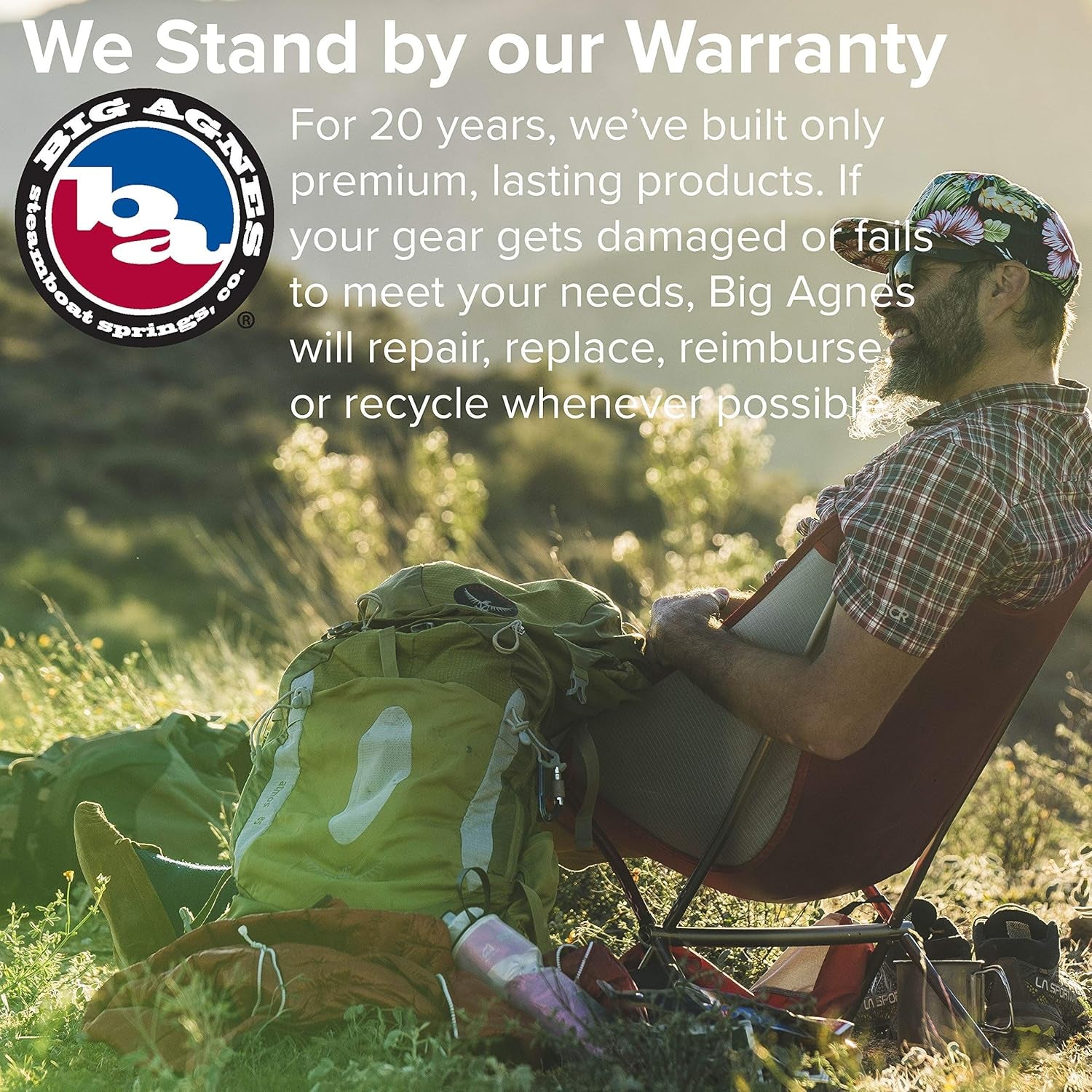 Mica Basin Chair- Ultralight, Portable Chair for Camping and Backpacking
