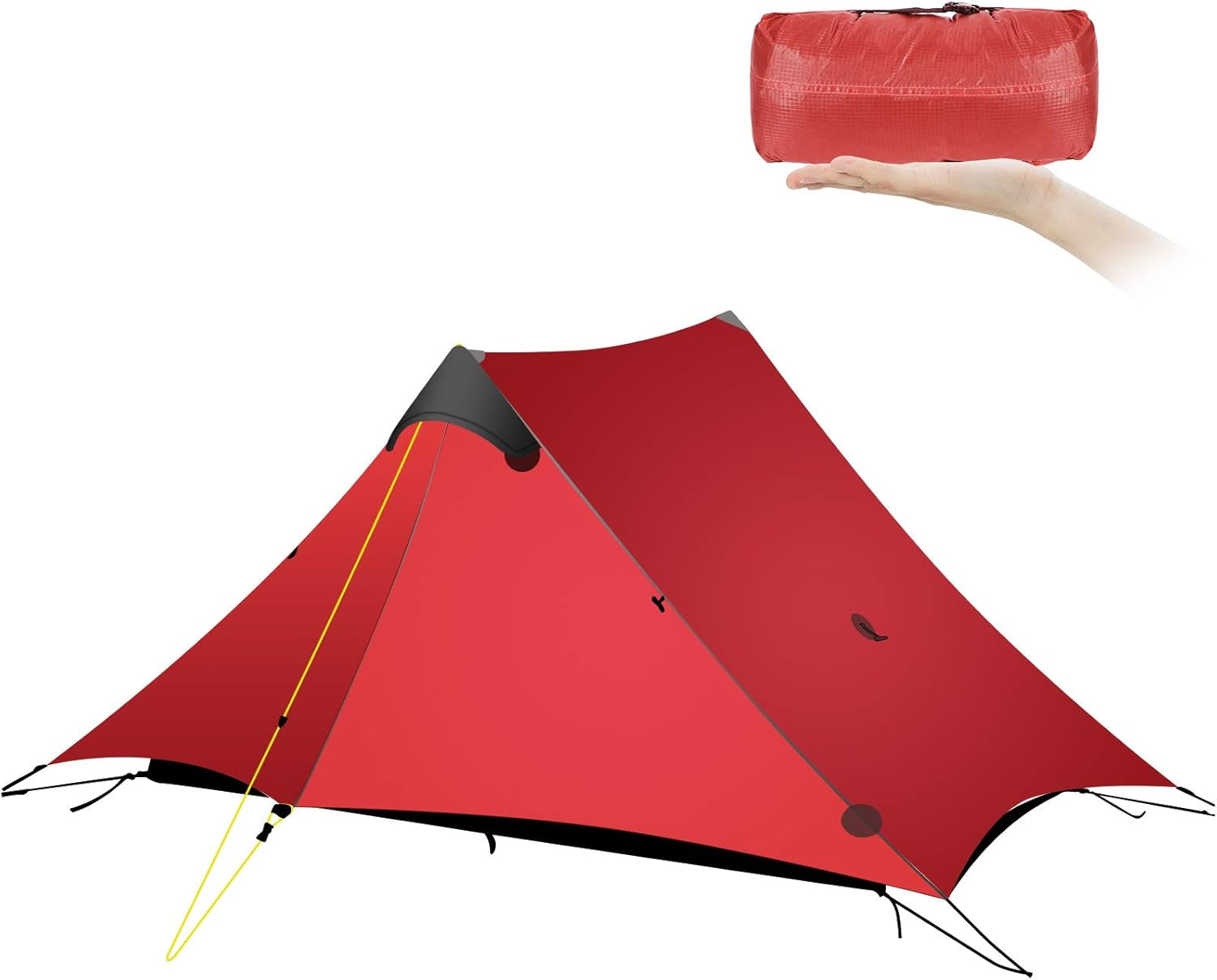 Ultralight Tent 3-Season Backpacking Tent for 2-Person Camping,Lanshan Outdoor Camping Tent Shelter,Perfect for Camping, Trekking, Kayaking, Climbing, Hiking