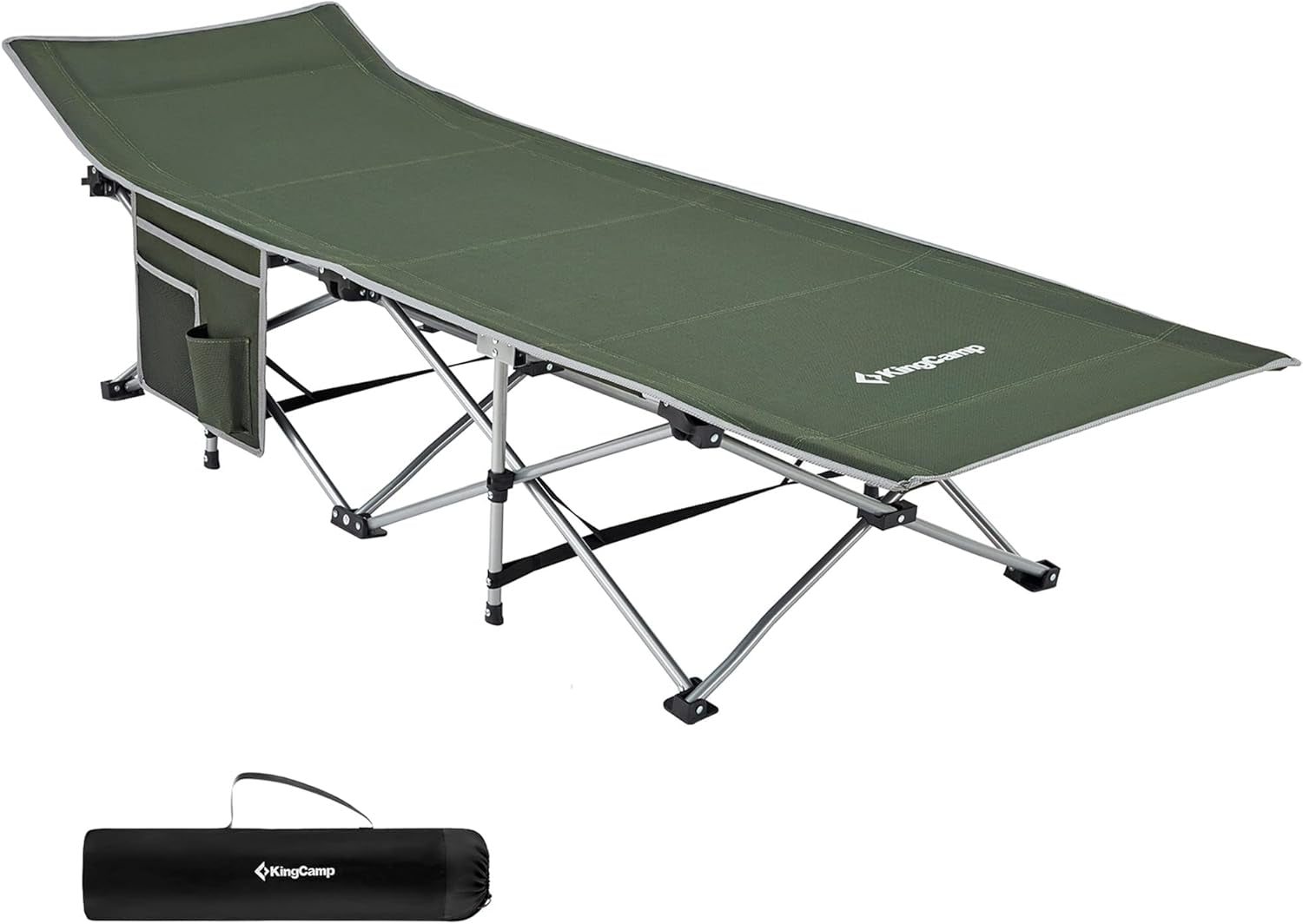 Folding Camping Cot for Adults,Portable Sturdy Sleeping Cot with Carry Bag Outdoor Lightweight Camping Bed Support 264 Lbs,Large Outdoor Foldable Travel Cots for Camping Beach Home Nap
