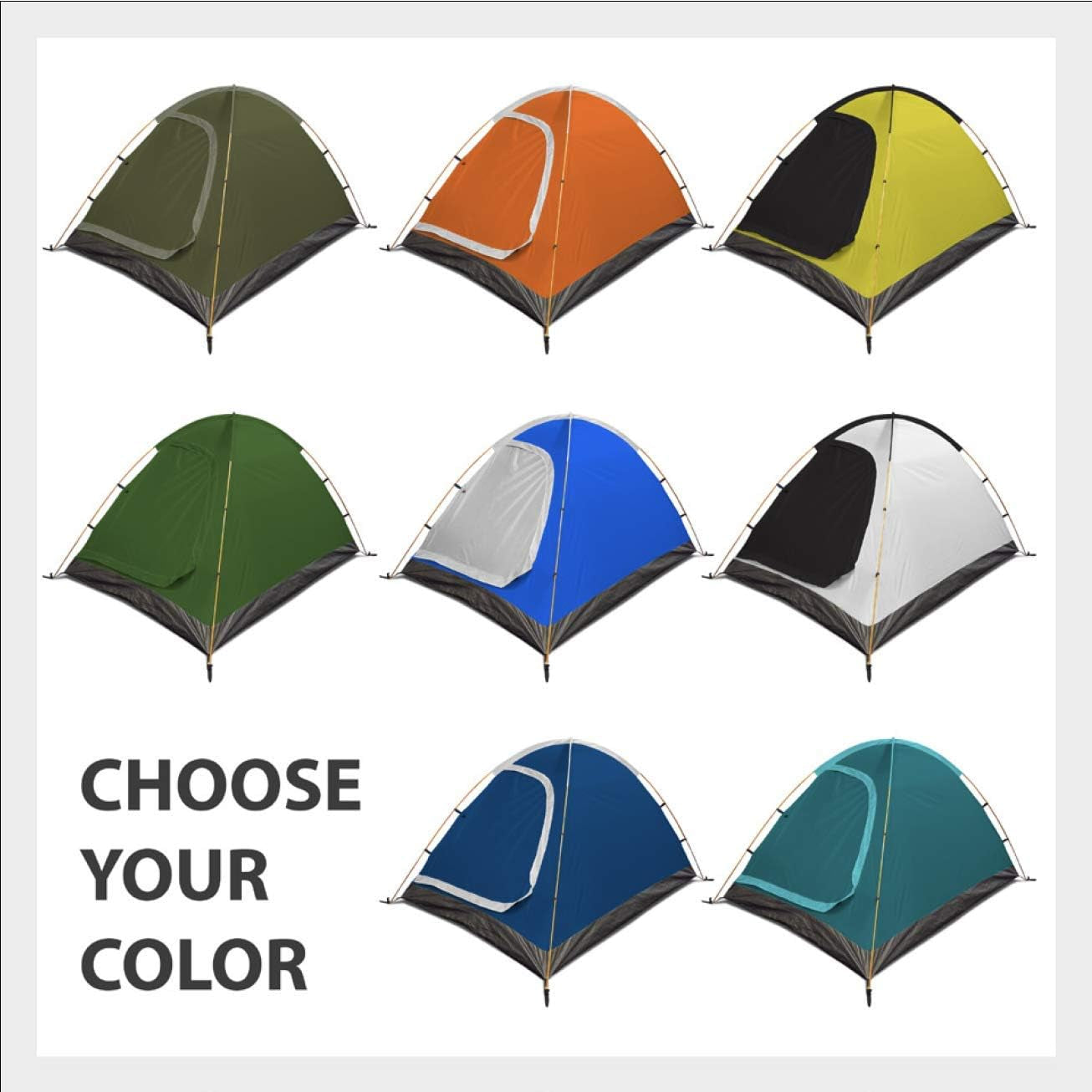 Two Person Tent - Waterproof & Windproof 4 Season Tents for Camping, Backpacking & Hiking - Durable & Easy to Set-Up - Good for 1 or 2 Person Camping Tent