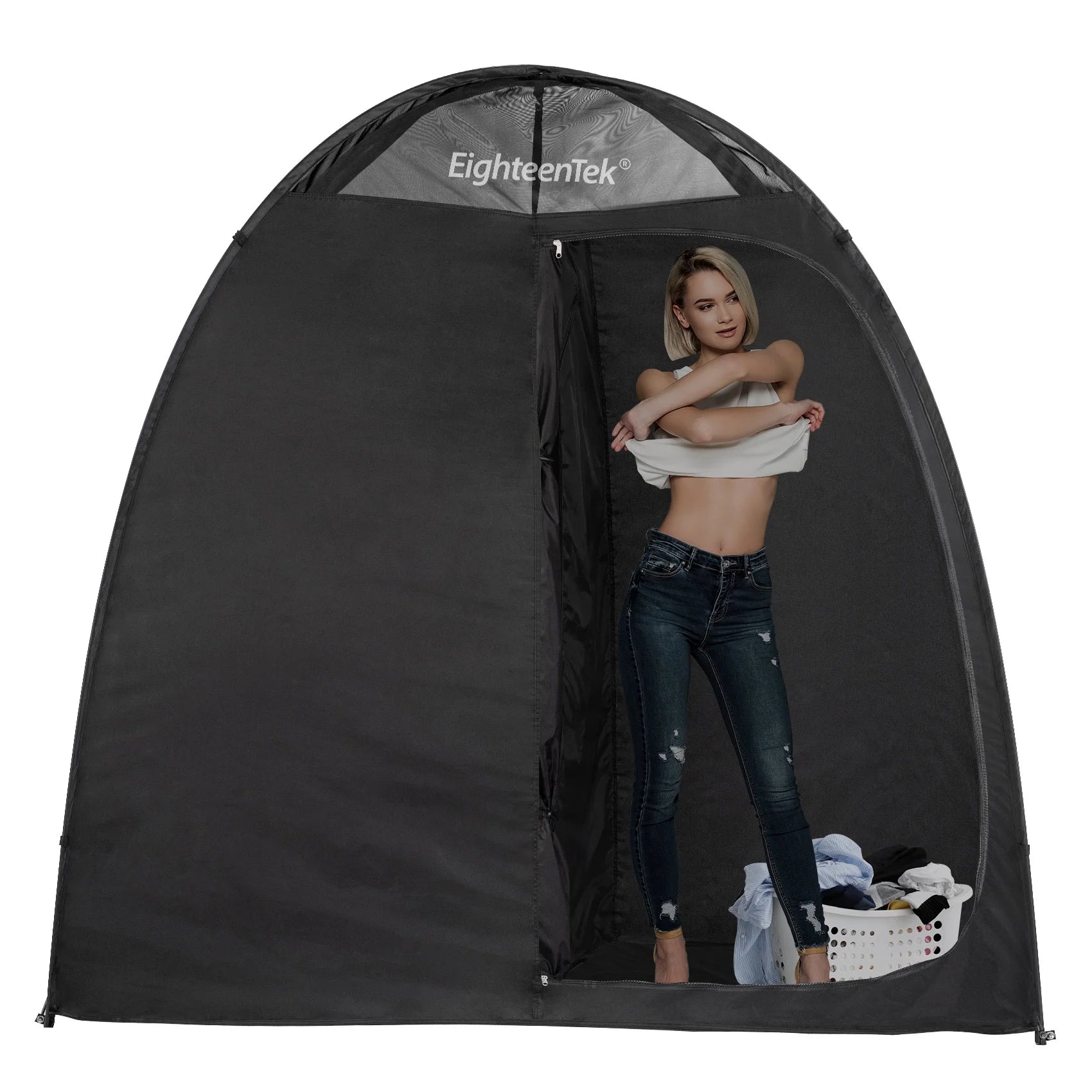 Pop up Shower Tent Changing Room 2 Rooms Outdoor Camping Toilet Portable Privacy Dressing Shelter