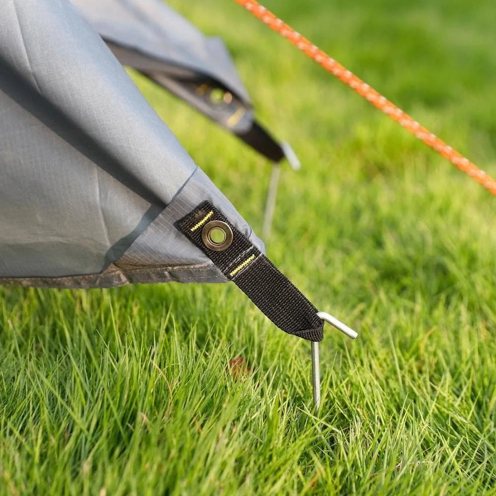 Tent Stakes 9 Inch, Tent Stakes Metal, Heavy Duty Camping Stakes, Metal Stakes Galvanized Rust-Free Yard Stakes, Metal Tent Spikes for Inflatables Outdoor Decorations, 30 Pack