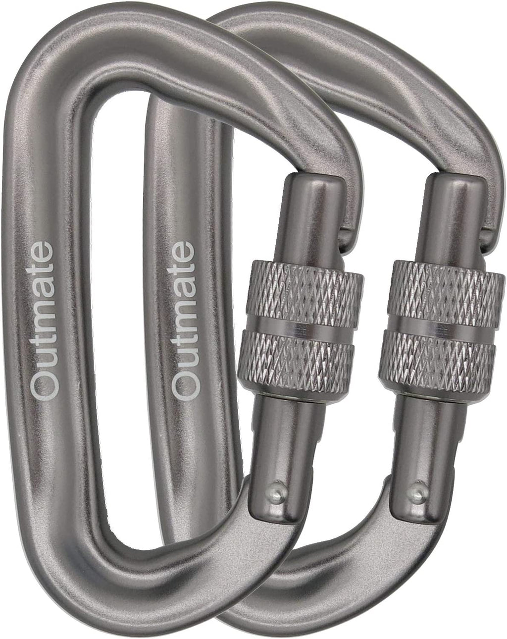 12Kn 3.2"X2" Heavy-Duty Carabiner Clips - Durable, Lightweight Aluminum Alloy Carabiners for Hiking, Camping, Keychains, Dog Leashes, Hammocks & More