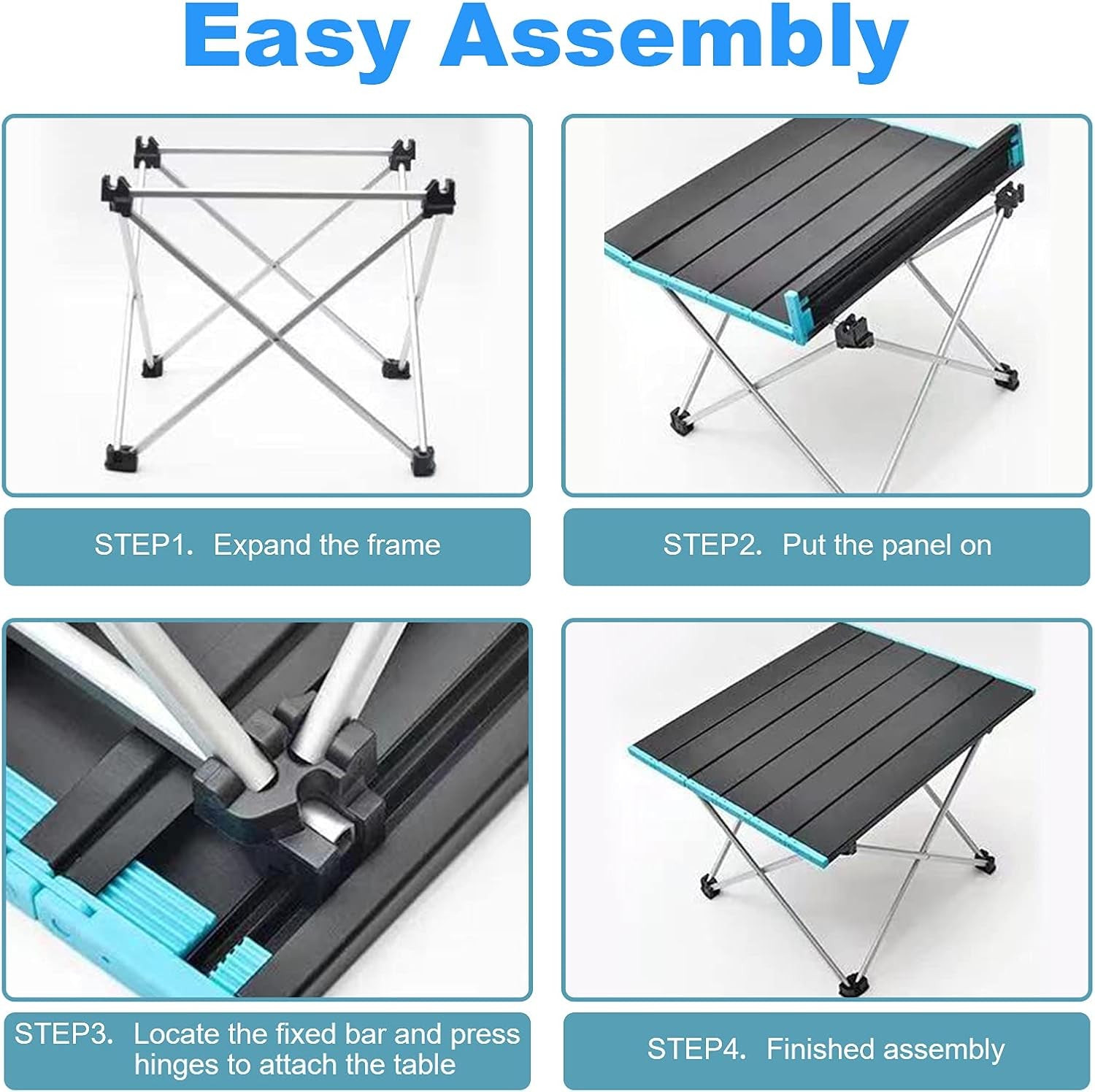 -Portable Camping Table.Outdoor Folding Table.Ultralight Aluminum Camping Table.Beach Table.Suitable for Camping, Picnic, Barbecue, Beach, Fishing, Hiking, Holiday Party, (Small)