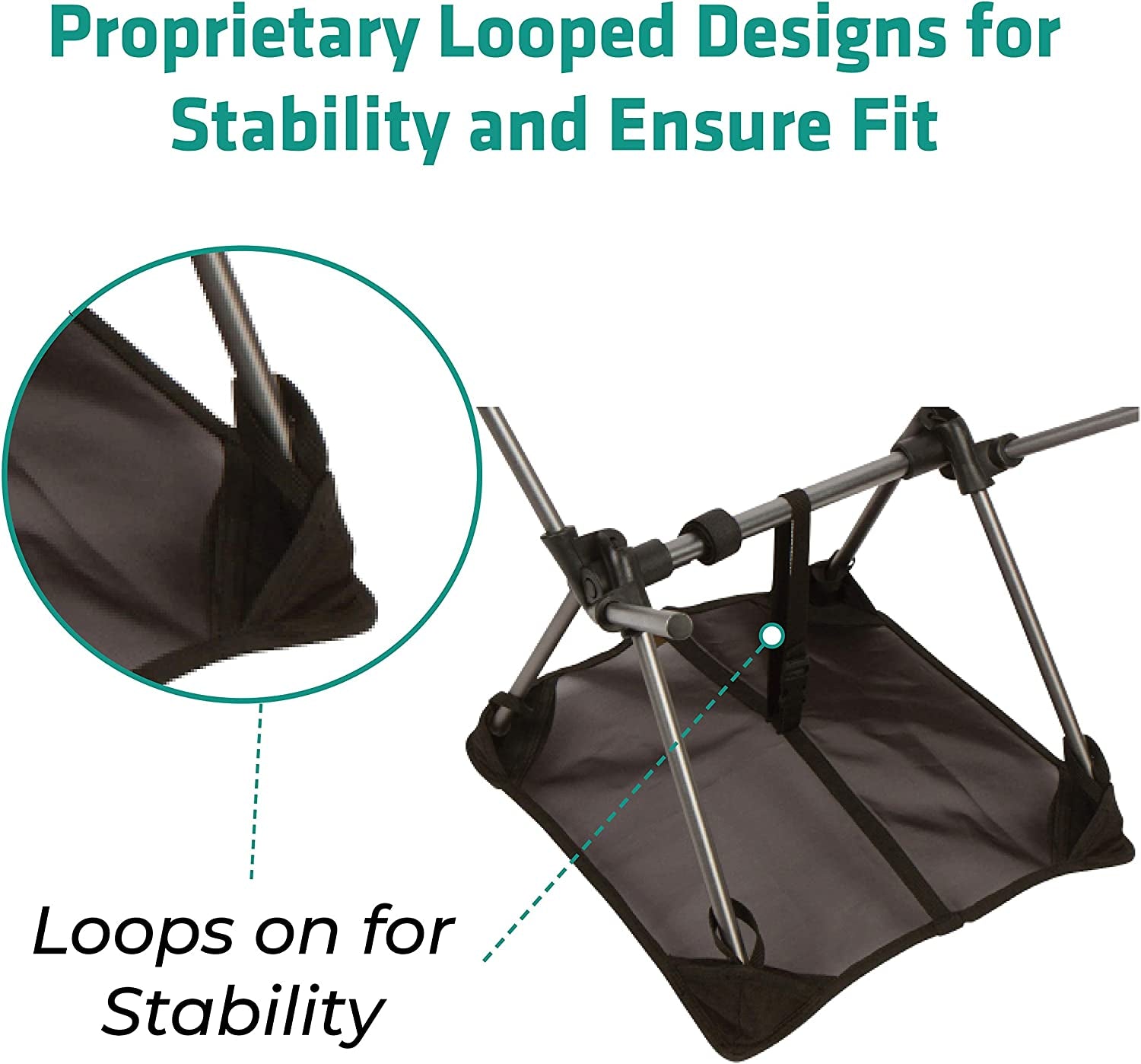 Sand Cover, Beach Mat and Ground Sheet - Prevent Portable Camping Chairs from Sinking in Soft Grounds, Sand or Grass - Anti-Sinking Solution Fits Most Compact Folding Camp Backpacking Chair