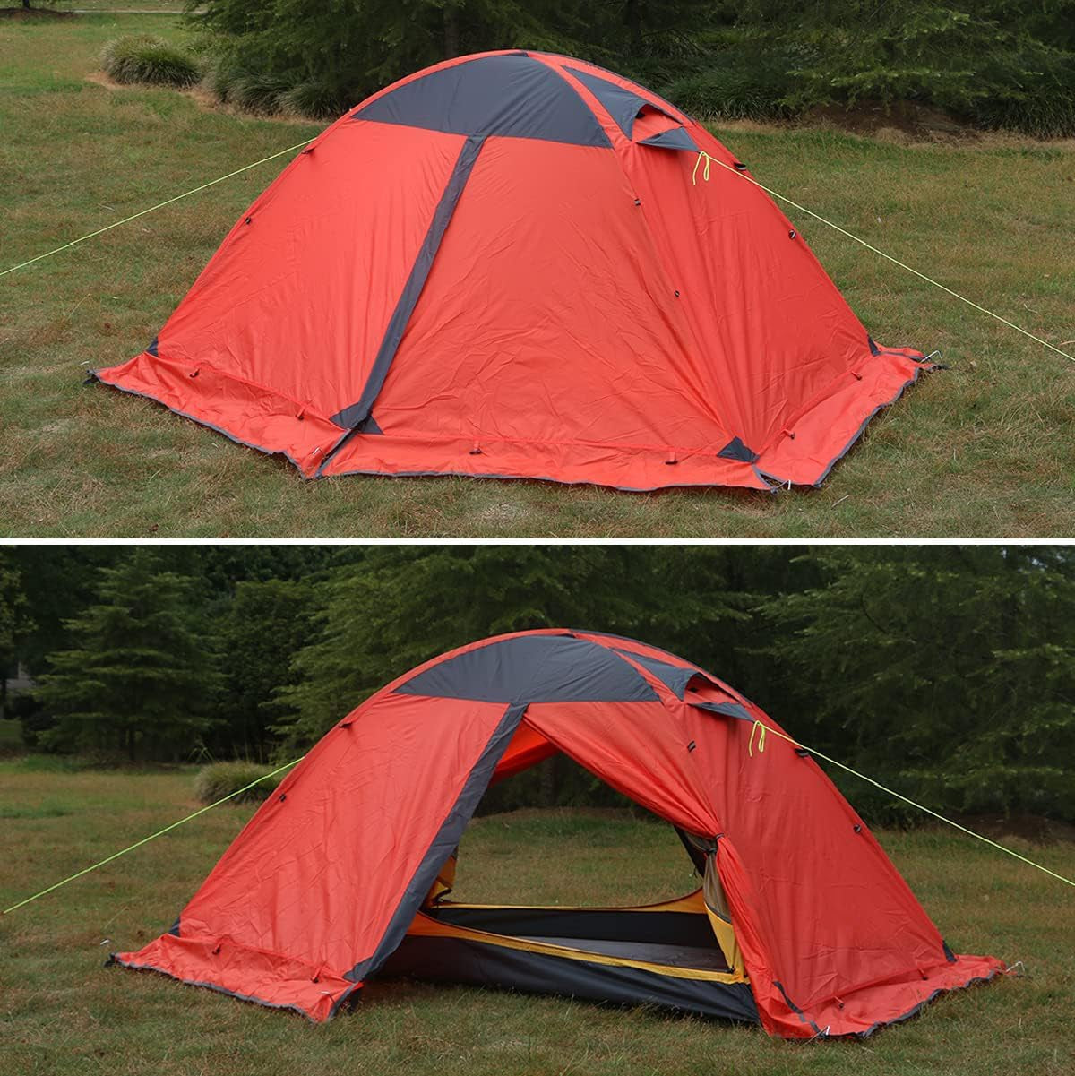 Tent for Camping 1 2 3 Person Backpacking Small Dome Tent Lightweight Waterproof Outdoor Hiking Fishing Hunting Mountaineering Travel
