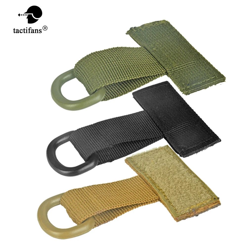 Tactical T-Ring with D-Ring for Molle PALS Vest Plate Carrier Armor Backpack Bag Airsoft Shooting Hunting Accessories Nylon